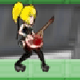 Девушка в аниме стиле с гитарой 