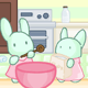 Кролики готовят еду